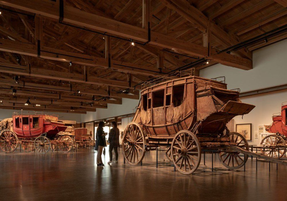 Original stagecoaches on display at the Days of '76 Museum in Deadwood
